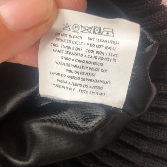 Moschino Jeans Plaid Knit Bomber Jacket - Picture 9 of 9